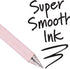 RIANCY Retractable Pink Pens, Black Ink Quick Dry Gel Ink, Smooth Writing 0.5mm, Cute Pen for Journaling