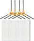 Replacement Parts for Tesvor S6 X500 X520 X600 Pro M1 Robot Vacuum Cleaner, 4 HEPA Filters and 4 Side Brushes