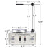 Slendor Magnetic Stirrer Hot Plate Mixer 79-1, Lab Stirrers Hotplate Max 2400 RPM with Stir Bar and Stand