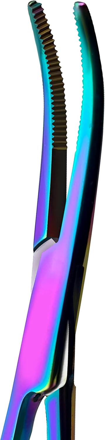 Set (5.5 Inch, 3 Set) SURGICAL ONLINE Titanium Rainbow Hemostats & Scissors - Durable Material, Easy Identification