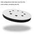 2 Pack 5 Inch 8 M-jump Holes Sponge Cushion Buffer Orbital Sander Foam Pad Backing Pad - Hook and Loop Soft Interface