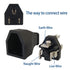 3 Prong NEMA 5-15P Power Adapter Replacement Plug, 3-Pin 15A 125V Male Rewirable Plug (2 Pcs, Black)