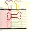 Cute Dog Bone Shape Paper Clips, 50 Pcs, Colorful for Notebook, Office, School, and Home Use