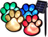 4 Solar Dog Animal Paw Print Lights Garden Statue Lantern Led Path 3" Light Lamp for Pathway,Lawn,Yard,Outdoor Decorations (Colorful) by YOVECATHOU