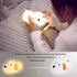 LED Kids Night Light, Cute Puppy Soft Silicone Baby Nursery Lamp-USB Rechargeable, Color Temperature and Brightness