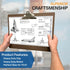Professional Hardboard Clipboard - 17" x 11" Paper Holder, Jumbo Clip, Moisture Resistant, Made in USA
