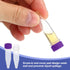 PATIKIL 1.5ml Plastic Cryogenic Vial, 25Pcs Screw Top Frozen Test Tube, Lab Science, Purple Cap