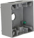 Hubbell Outdoor Lighting-Bell 5345-0 2 Gang Gray Outdoor Box, 5-3/4-Inch