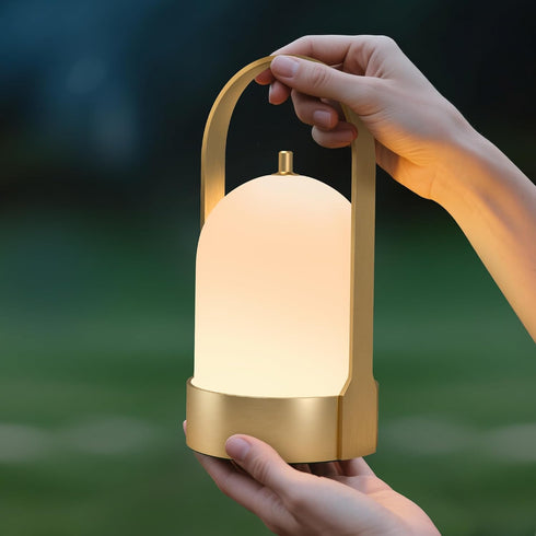 Tubicen Rechargeable Table Lamp Waterproof Outdoor Lantern Portable 4000mAh Battery Operated Camping