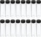 PATIKIL 50mL Glass Vials with Screw Caps, 16Pcs Liquid Sample Vial Storage for Essential Oil, Clear Black