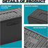H4D 3x5, 3x5 2 Packs Index Card Holder Index Card Box Organizer Case, Flash Note Card Holder, (Black)