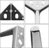 4pcs OSALADI Silver Metal Furniture Support Legs Cabinet Feet Triangle Steel Sofa Table Legs for Dresser Coffee Table