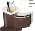 2Pcs jojofuny Plush Lined Glasses Holder for Nightstand & Desk Soft Anti-Scratch Eyeglass Storage Organizer for Home