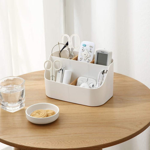 Remote Control Holder Desk Organizer Caddy Box for Home & Office