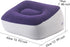 AsrMyjcx Inflatable Foot Rest Pillow Travel Footrest Pillow Car Train Ottomans Portable Home PVC Flocking Comfortable