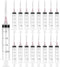24 Pack Disposable 20ml/cc Syringes with Needle 18G 1.5”, Sterile Measuring Syringe Tool for Scientific Labs