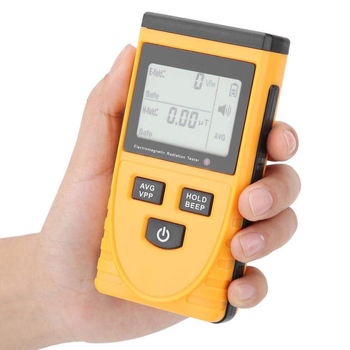 Electromagnetic Radiation Detector Radiation Tester GM3120, Sound and Light Alarm, Large LCD Display Screen