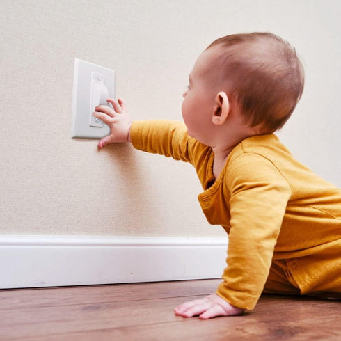 Wall Switch Guard, ILIVABLE Childproof Light Switch Plate Covers, Protects Circuits from Accidental Use, White