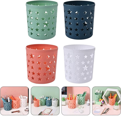 DOITOOL Locker Accessories Pencil Holder, 4pcs Desktop Office Pen Pencil Holder Cup, Makeup Brush Storage Organizer