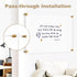 Large Clear Acrylic Dry Erase Board, 24" X 16" Non-Magnetic Frameless White Board for Wall, Includes 2 Markers