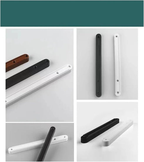 VOTJUPXZ 2PCS/Lot Door(180mm Hardware Full Extension Side Mount Drawer Slides Plastic Slide Rail Guide Bedside Cabinet