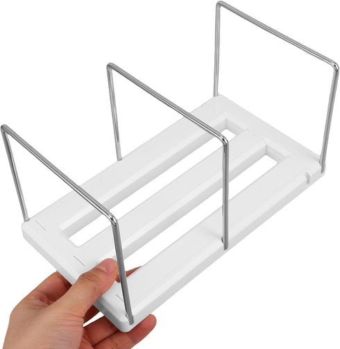 Cabilock Adjustable Expandable Metal Bookends with Clips for Heavy Books Desk Organizer Rack for Office Home