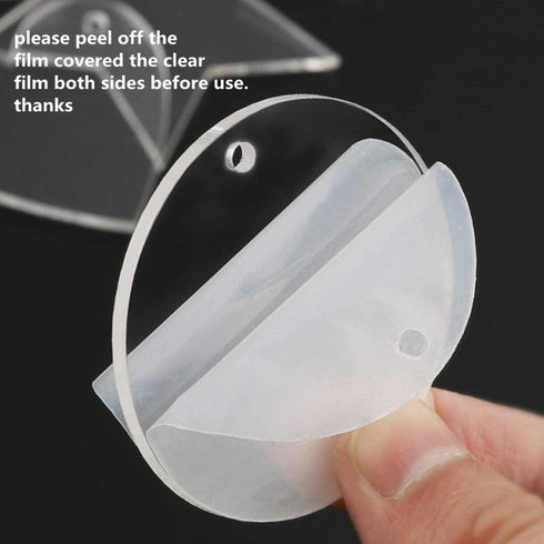 MEYA Clear Acrylic Discs, 25PCS, 1/12" Thickness (Dia 0.5")