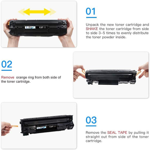 LxTek Compatible Toner Cartridge Replacement for Canon 137 Black - 2 Pack for Imageclass D570, MF232w, MF242dw, MF240,
