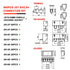 460PCS JST-XH Connector Kit, 2/3/4/5/6Pin Male & Female Housing Socket and XH 2.54mm Pin Connectors