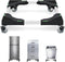 Nefish Furniture Dolly Adjustable Mini Fridge Stand with Wheels Washing Machine Stand