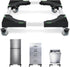 Nefish Furniture Dolly Adjustable Mini Fridge Stand with Wheels Washing Machine Stand
