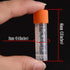 81PCS Cryo Tubes 2ml, Plastic Small vials with Screw caps Sample Tubes,PP Material ,with Silica Gel Gasket,Free from DNase, RNase, Human DNA