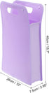 PATIKIL Expanding File Folder, A4 Size Plastic Accordion Files Organizer with Snap Button for Office Business, Purple