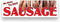 VF Display Sausage Vinyl Banner 10 Feet Wide by 3 Feet Tall