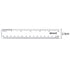 2 Pack Plastic Ruler - Straight Ruler Measuring Tool for Student School Office (Clear, 6 Inch)