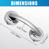 Hordion Suction Cup Door Handle, Suction Grab Bar Bathtub Shower Handle for Glass Doors Windows Kitchen Drawer Cabinet