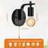 Glighone Set E26 Vintage Pull Chain Wall Lights of Two with Switch Wall Lamp,Black Wall Light Industrial Wall Lighting
