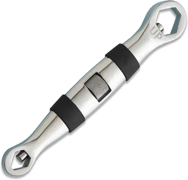Lichamp Universal EDC Pocket Wrench, Multi 23 Sizes from 1/4 to 3/4 inch and 7mm to 19mm
