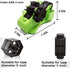 Green Multi-Roll Heat Tape Dispenser Sublimation 1" and 3"Core Double Reel Cores Sublimation for Heat Transfer Tape, Semi-Automatic Tape Dispenser with Compartment Slots by SHDSL