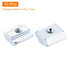 uxcell 10Pcs M4 T Nut Tee Sliding Slot Nuts, Nickel Plated Fastener for Aluminum Extrusion Profile 4040 Series