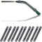 YR Soft Silicone Eyeglasses Temple Tips Sleeve Retainer, Anti-Slip Elastic Comfort Glasses Retainers, 5 Pairs - Gray