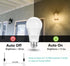 Dusk to Dawn Light Bulbs, Sensor E26 LED Bulb 9W (60W Equivalent), 825LM, 2700K Soft White, Auto On/Off light bulbs for Outdoor Lighting, 4-Pack by Amazing power