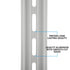 20 Pieces 13 Inch Aluminum DIN Rails Slotted for Mounting Hardware Components, 35mm Wide