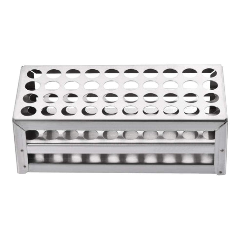 uxcell 304 Stainless Steel Test Tube Holder Lab Stand Rack, 40 Hole for 10-13mm Tubes