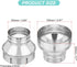 PATIKIL 6 Inch to 4 Inch Duct Reducer, Galvanized Steel Air Ducting Pipe Vent Hose Reducer Increaser Round Dryer Ventilation Coupler for HVAC Duct Fan Dryer Vent Chimney