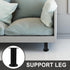 4pcs 12-18cm, GLEAVI Adjustable Furniture Legs Bed Frame Support Legs, Extendable Cabinet Feet Black Plastic