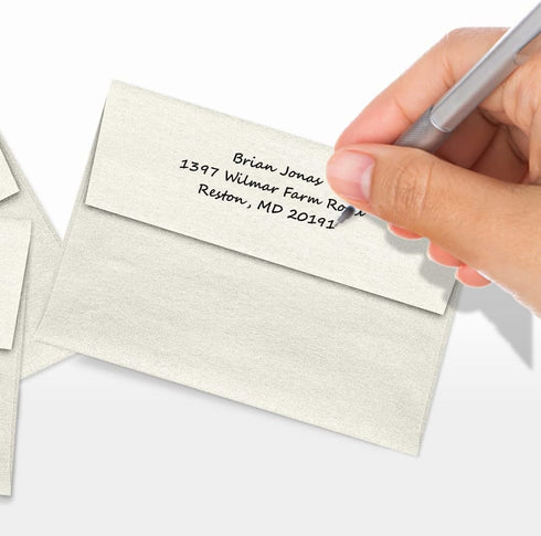 LUXPaper 4Bar A1 Invitation Envelopes | Peel & Press | 3 5/8" x 5 1/8" | Quartz Metallic | 80lb Text | 50 Count