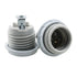 YHXiXi E26 Medium Base Ceramic Lamp Holder with Shade Ring and Bracket Keyless Ceramic Threaded Socket Lighting Fixture