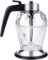 GZRDMWHDV Glass Diamond Shaped Honey Dispenser 200ML Double Layer Oil Dripper with Stand