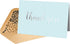 50 Pack 52 4" 6" Thank You Cards - Blank Baby Blue Matte Finish Cards with Silver Foiled "Thank You" Printed